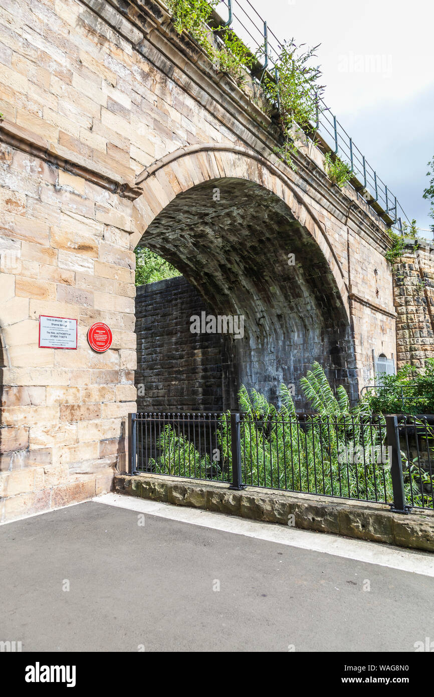 The historic Skerne Bridge in Darlington,England,UK Stock Photo Alamy