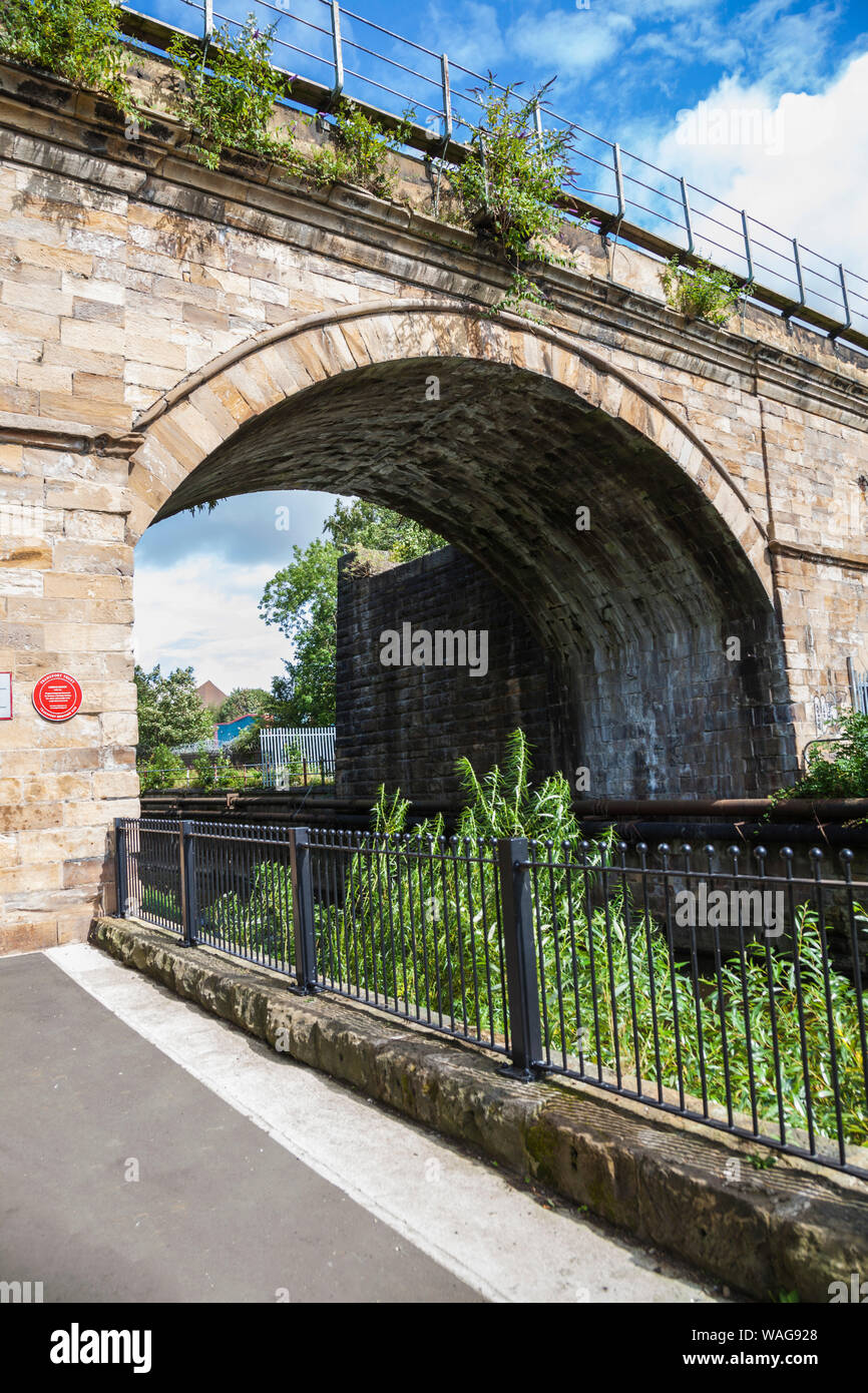 The historic Skerne Bridge in Darlington,England,UK Stock Photo Alamy