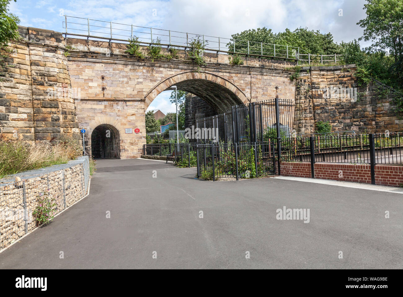 The historic Skerne Bridge in Darlington,England,UK Stock Photo Alamy