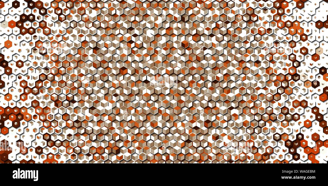 Abstract colorful honeycomb honey seamless pattern hexagon mosaic ...