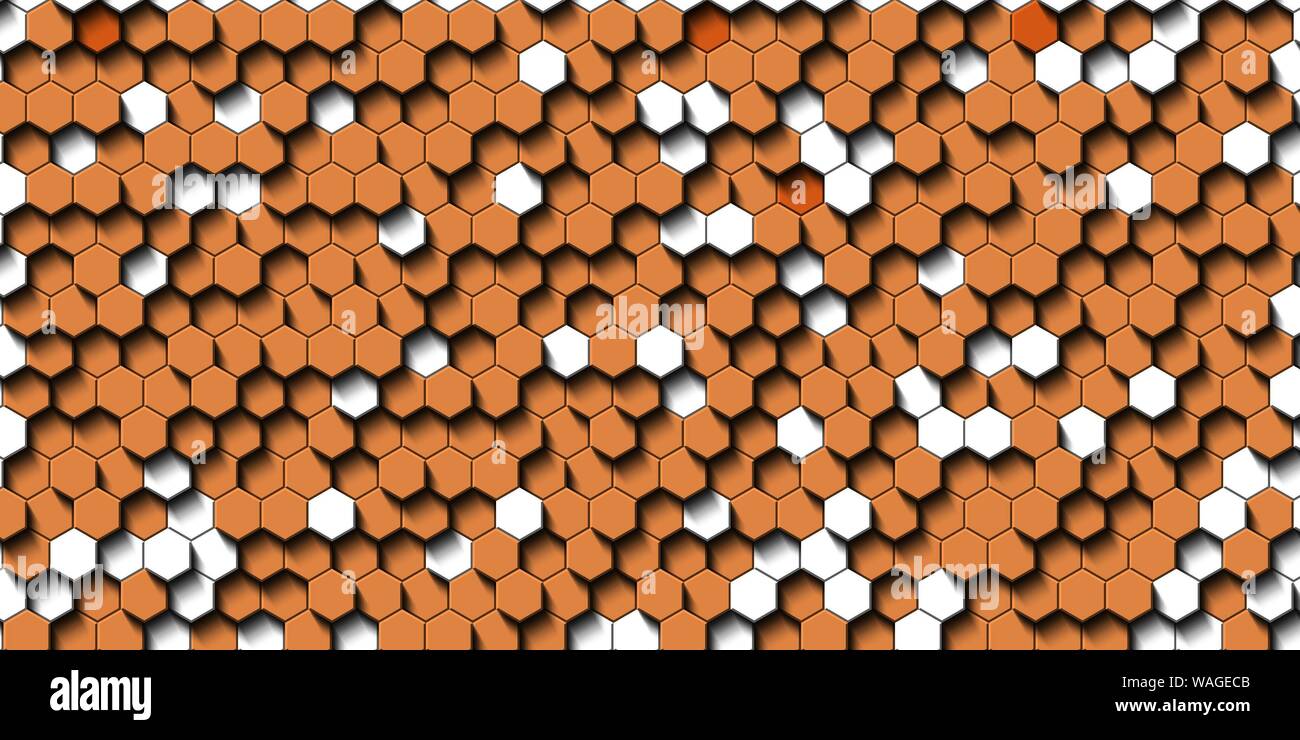 Abstract colorful honeycomb honey seamless pattern hexagon mosaic ...