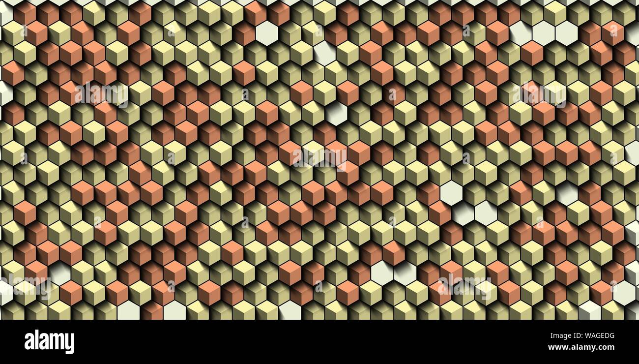 Hexagon art mosaic hi-res stock photography and images - Alamy