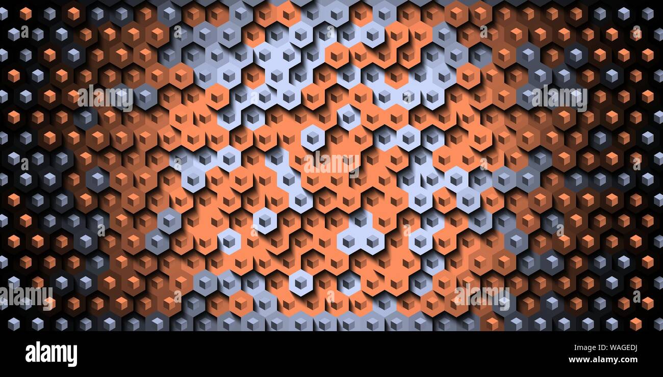 Abstract colorful honeycomb honey seamless pattern hexagon mosaic ...