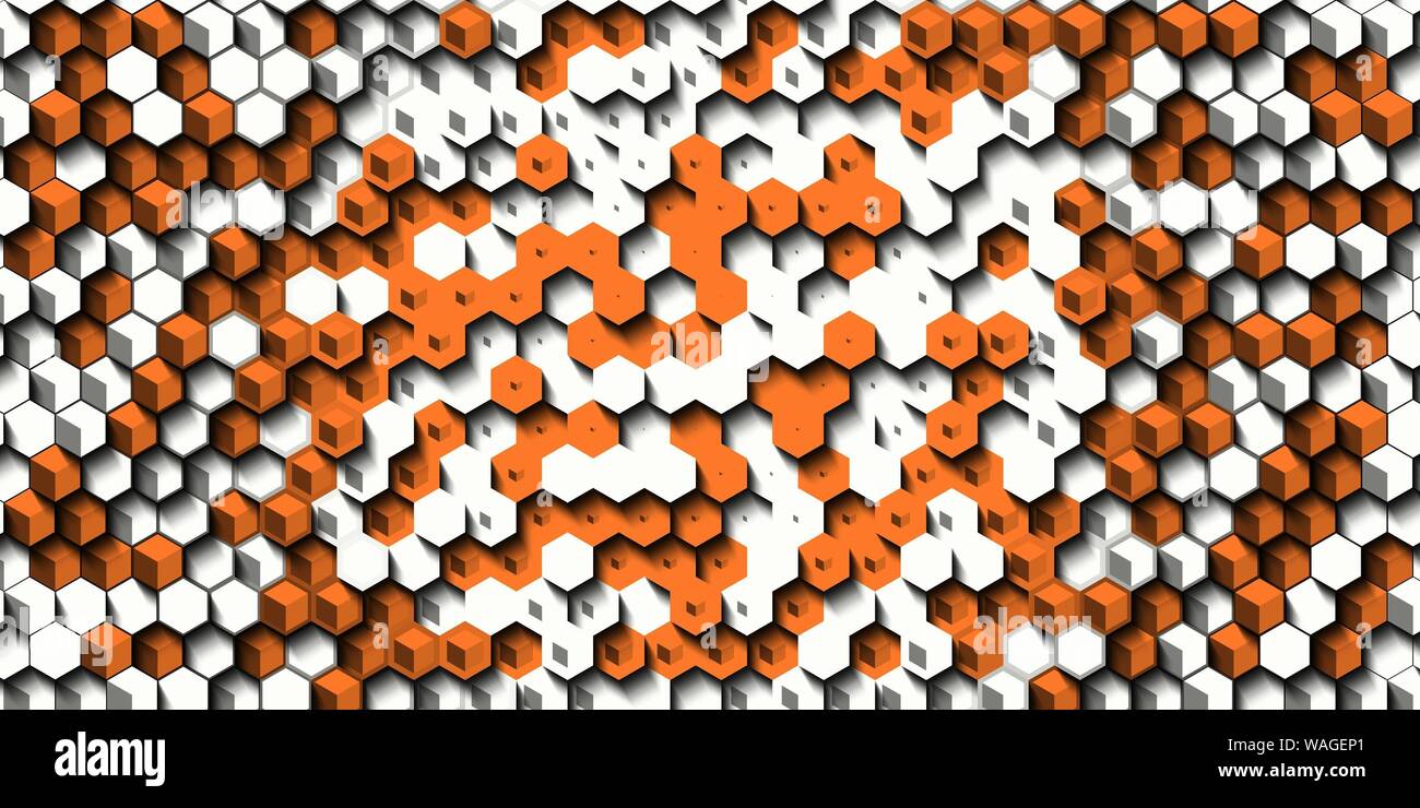 Abstract colorful honeycomb honey seamless pattern hexagon mosaic ...