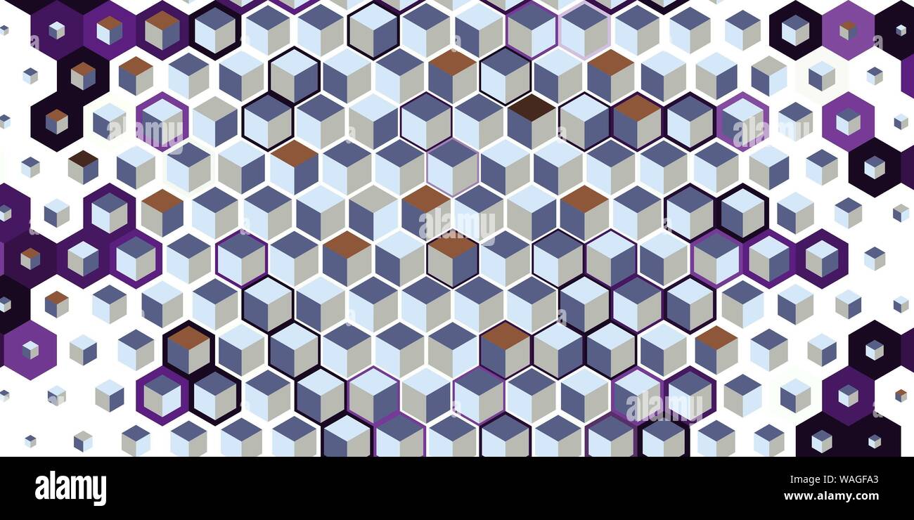 Abstract colorful honeycomb honey seamless pattern hexagon mosaic ...