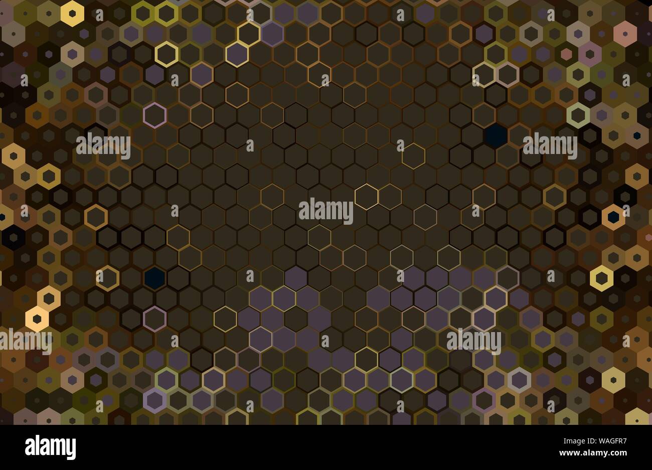 Abstract colorful honeycomb honey seamless pattern hexagon mosaic ...