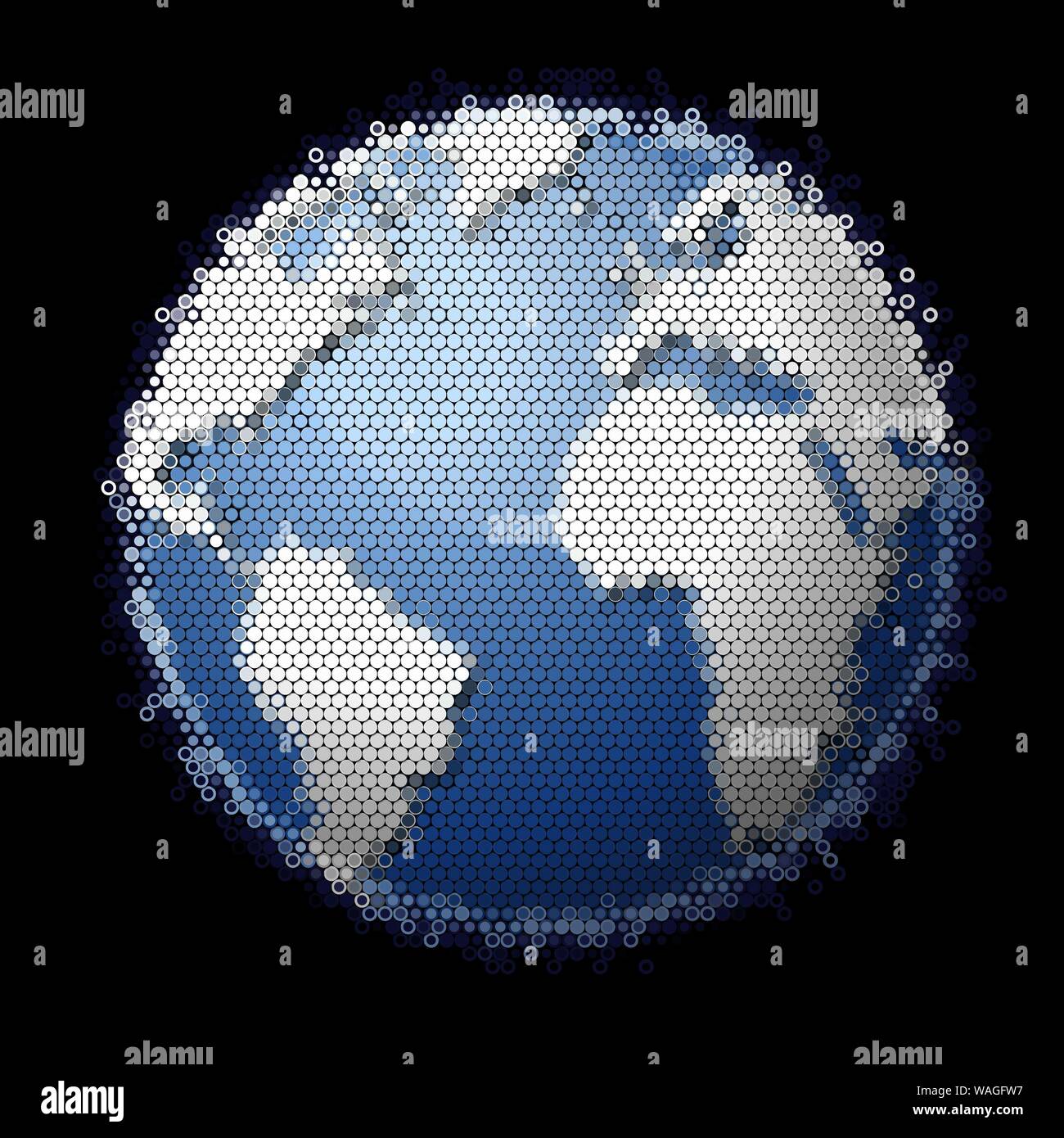 Abstract colorful globe honeycomb seamless pattern background Stock ...