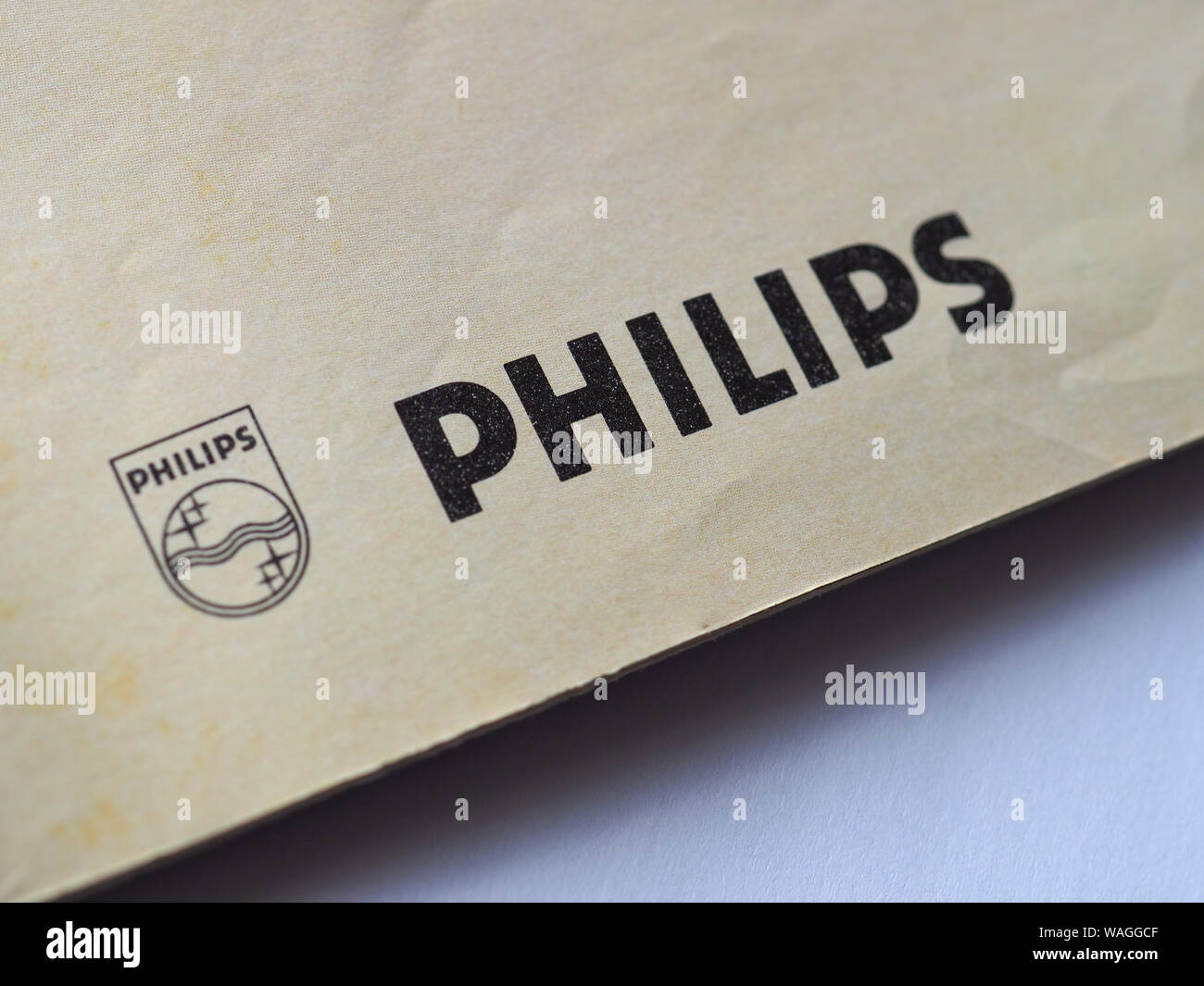 AMSTERDAM, NETHERLANDS - CIRCA AUGUST 2019: Philips logo Stock Photo