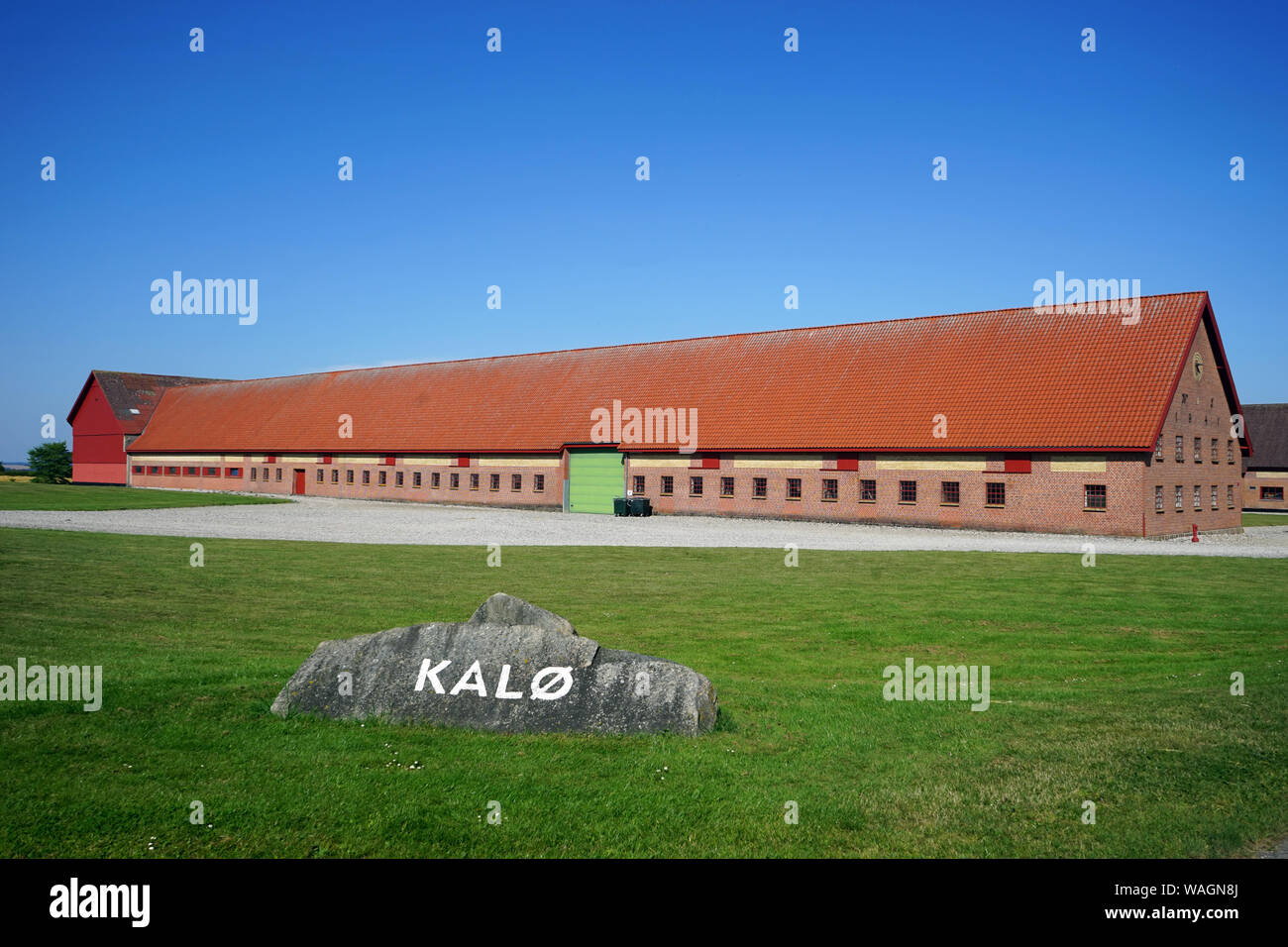 RONDE, DENMARK - CIRCA JULY 2019 Kalo farm Stock Photo