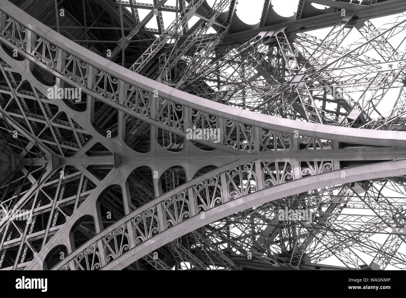 Eiffel tower structure. Paris,France Stock Photo