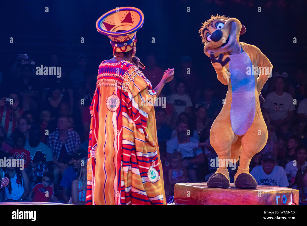 Orlando, Florida. August 14, 2019. Festival of the Lion King at Animal