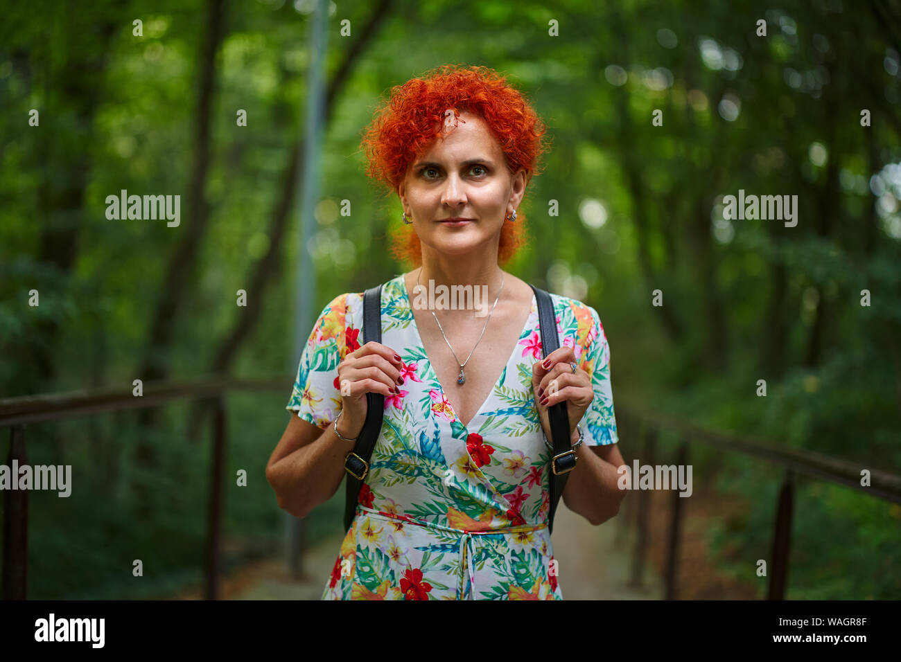 Candid portrait curly redhead woman hi-res stock photography and images ...