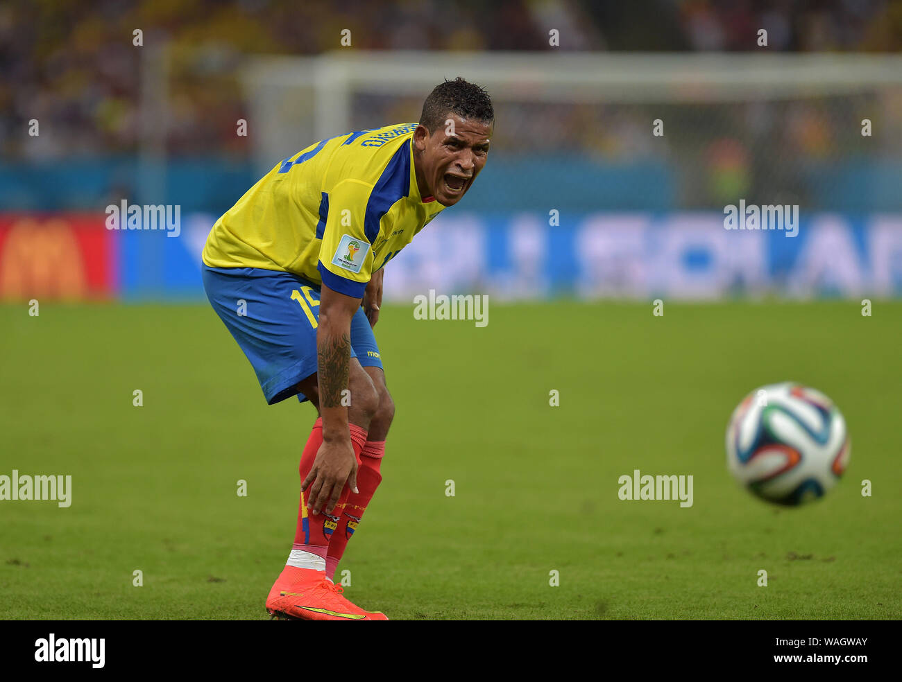Rio de Janeiro, June 25, 2014. Soccer player Michael Arroyo, during the