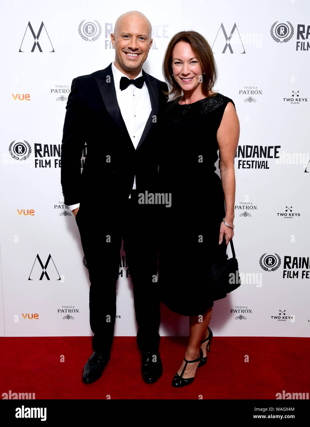 Dale Pinnock and Tanya Franks attending the Raindance Film Festival 2019 held in London. Stock Photo