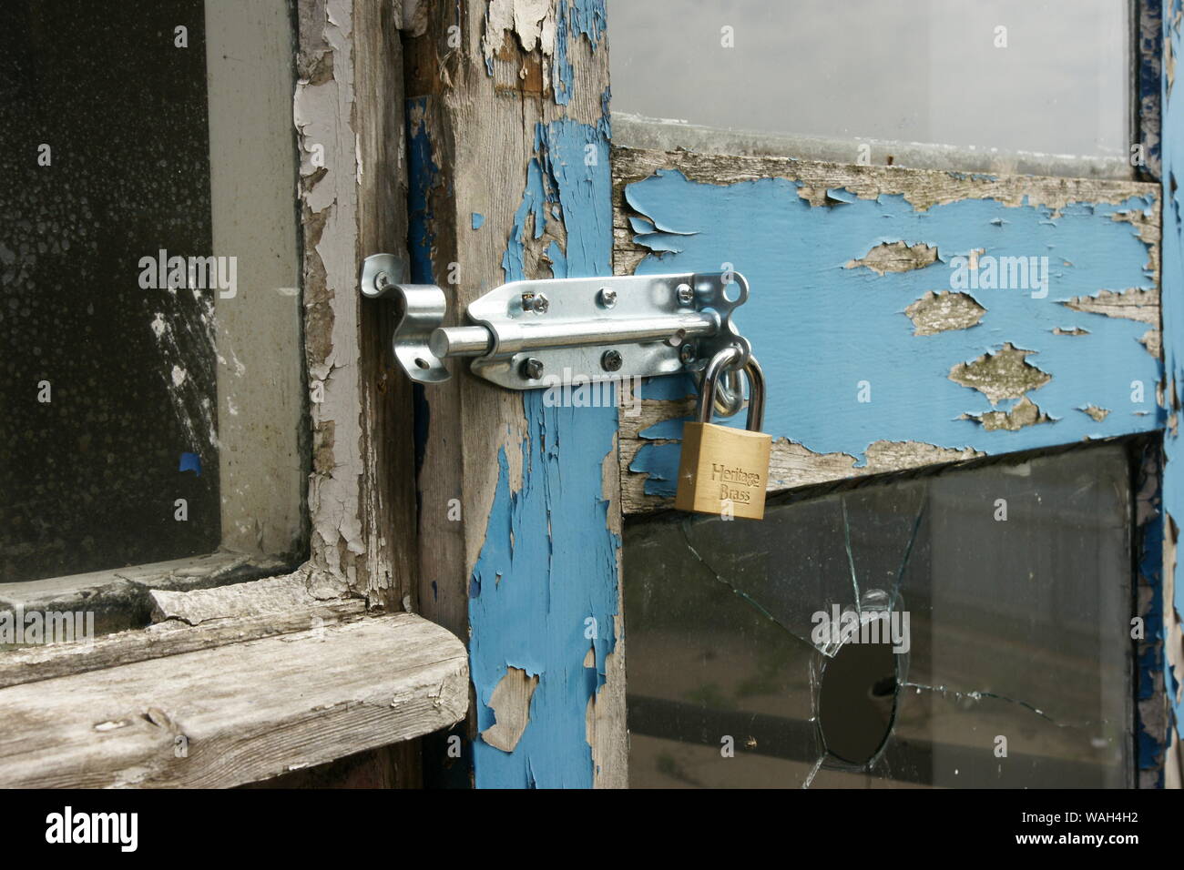 burglary, forced entry Stock Photo Alamy