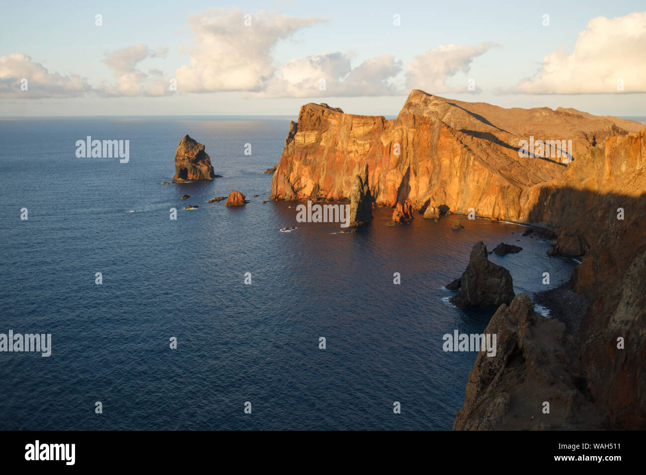 Miradouro da Ponta do Rosto | Madeira Portugal | Red Cliffs Stock Photo