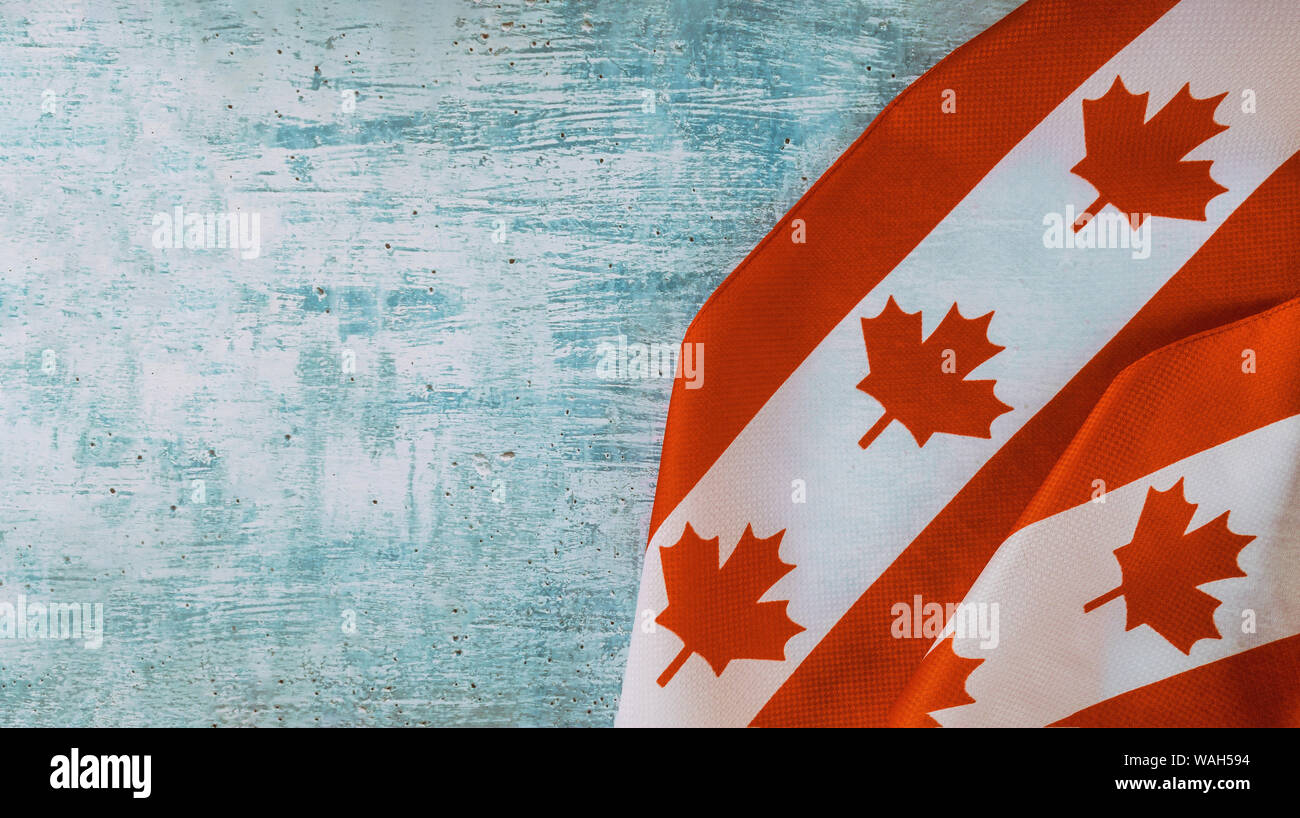 Canadian flag with word August Civic Holiday Happy Canada Day