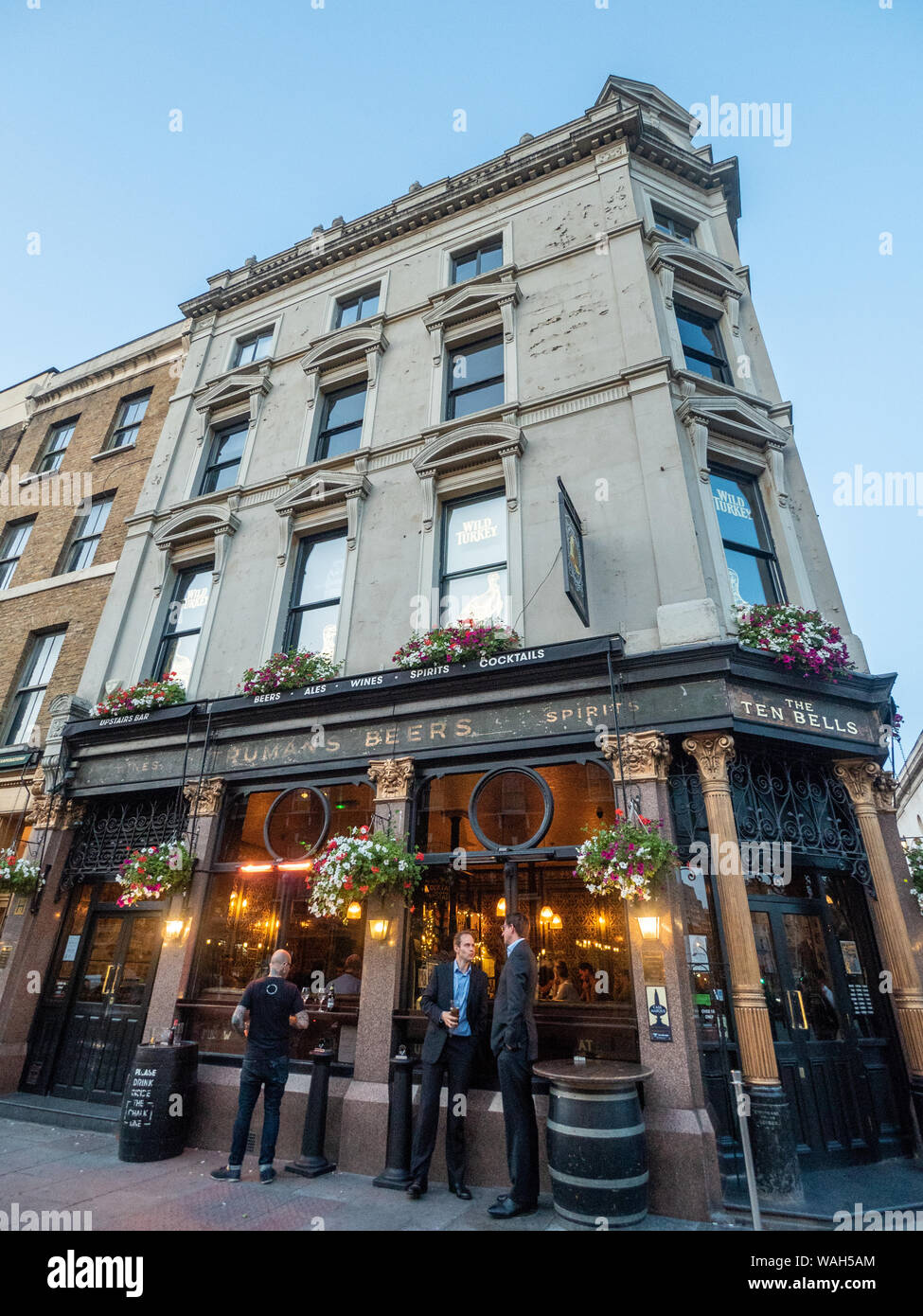 The Ten Bells pub, Commercial Street, London, England. Stock Photo