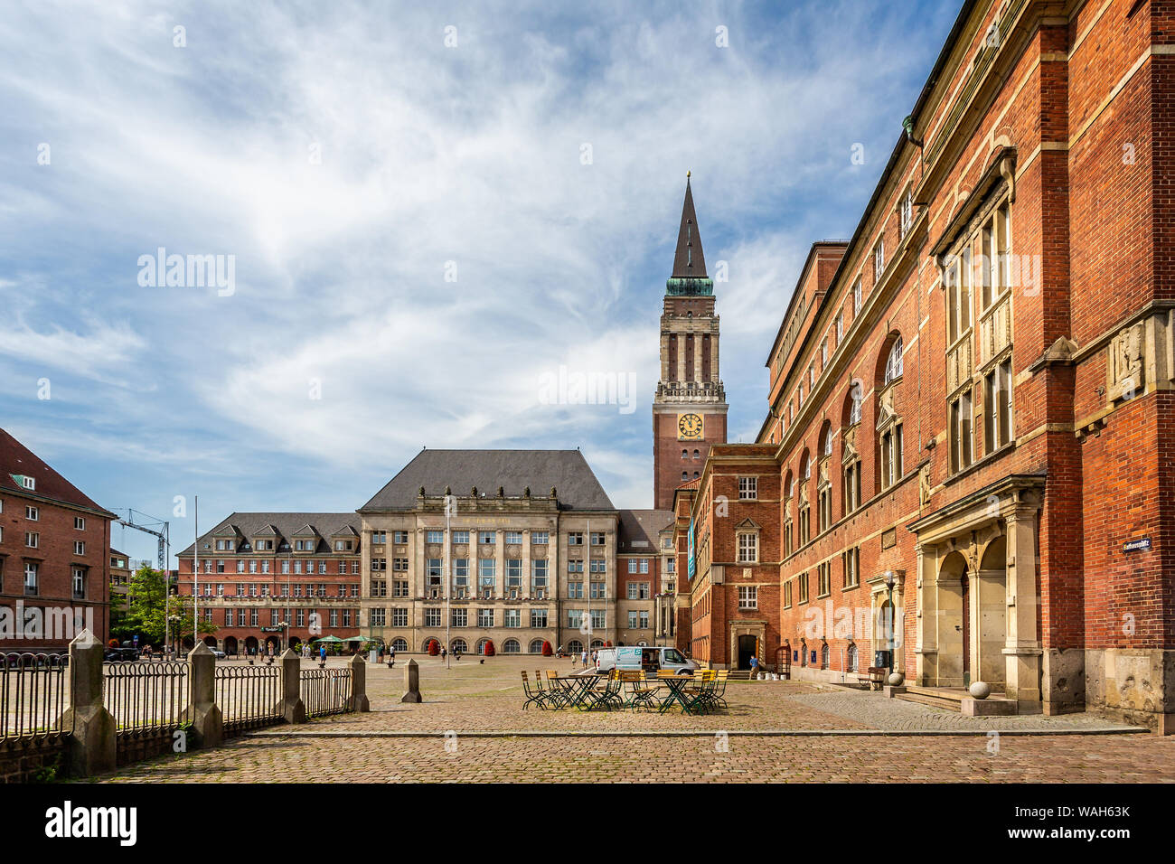 Kiel City Hall and Opera House in Kiel, Germany on 25 July 2019 Stock Photo