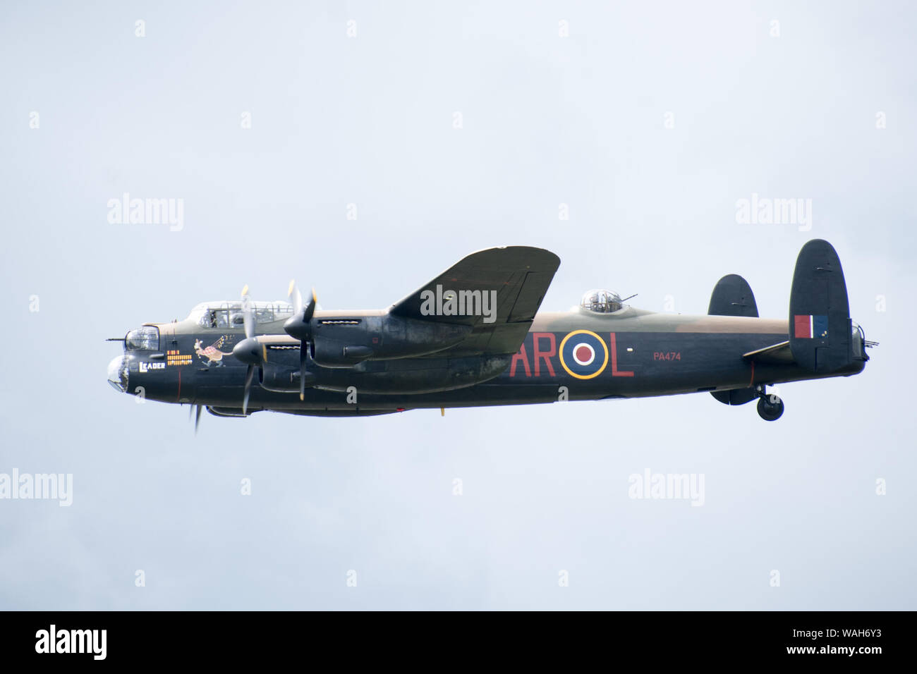 Short Tucano from Royal Air Force for aerobatic display Stock Photo