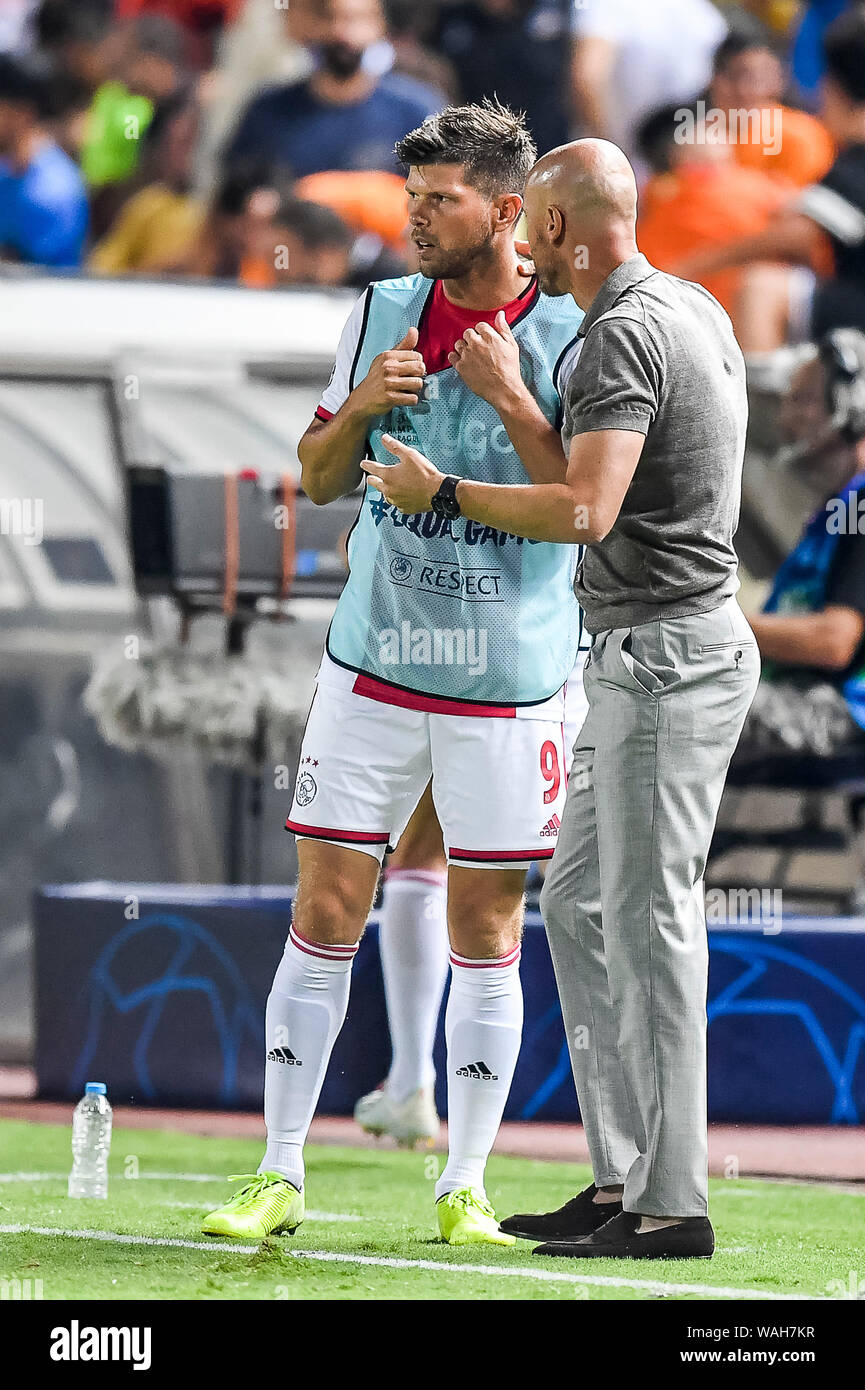 AMSTERDAM, 17-09-2019 JohanCruyff Arena , Champions League Football season  2019 / 2020 .Ajax coach Erik ten Hag during the match Ajax - Lille Stock  Photo - Alamy