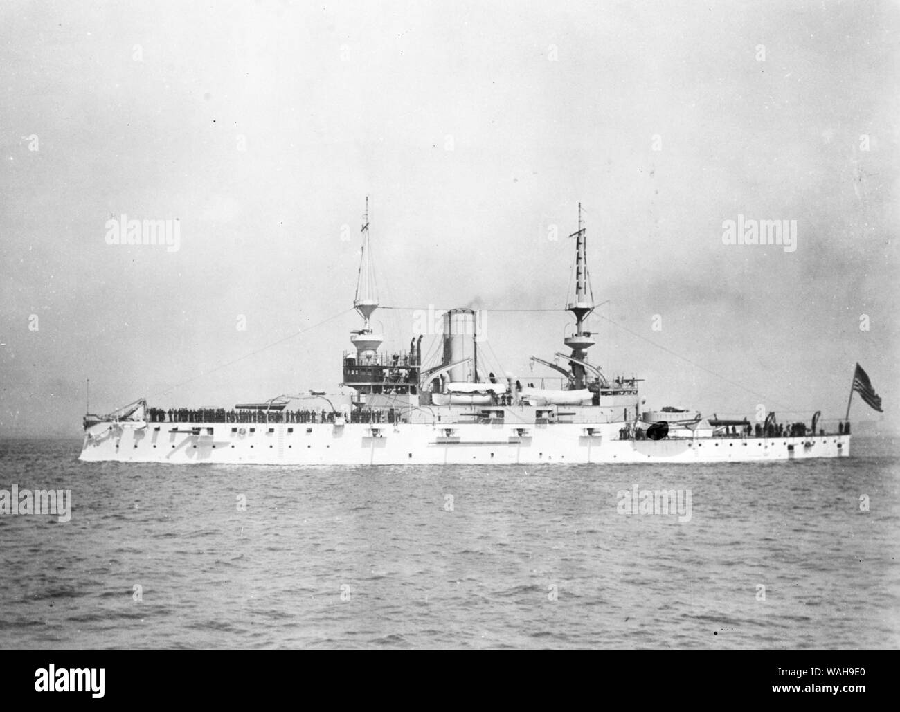 USS Alabama (BB-8), 1932. Stock Photo