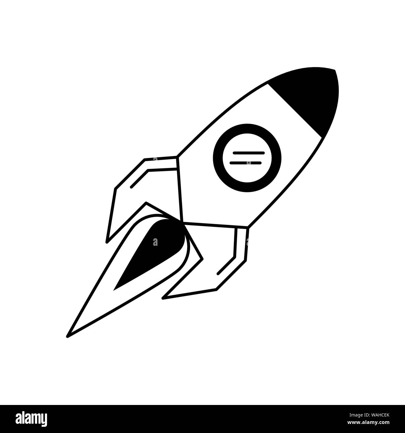 rocket taking off cartoon Stock Vector Image & Art - Alamy