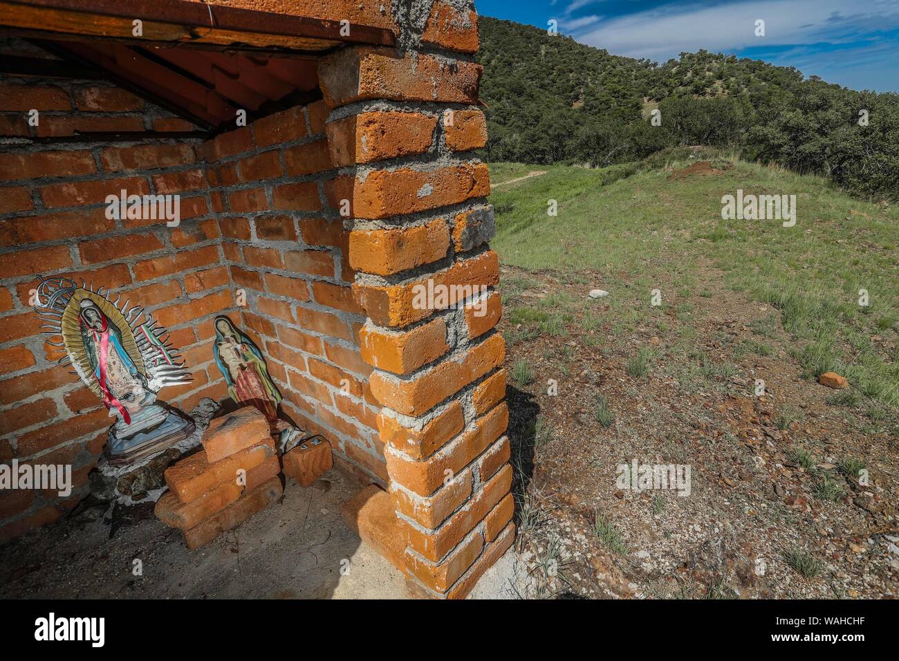 Chapel of the Virgin of Guadalupe in Rancho el Llano, Sierra Los Locos, municipality of San