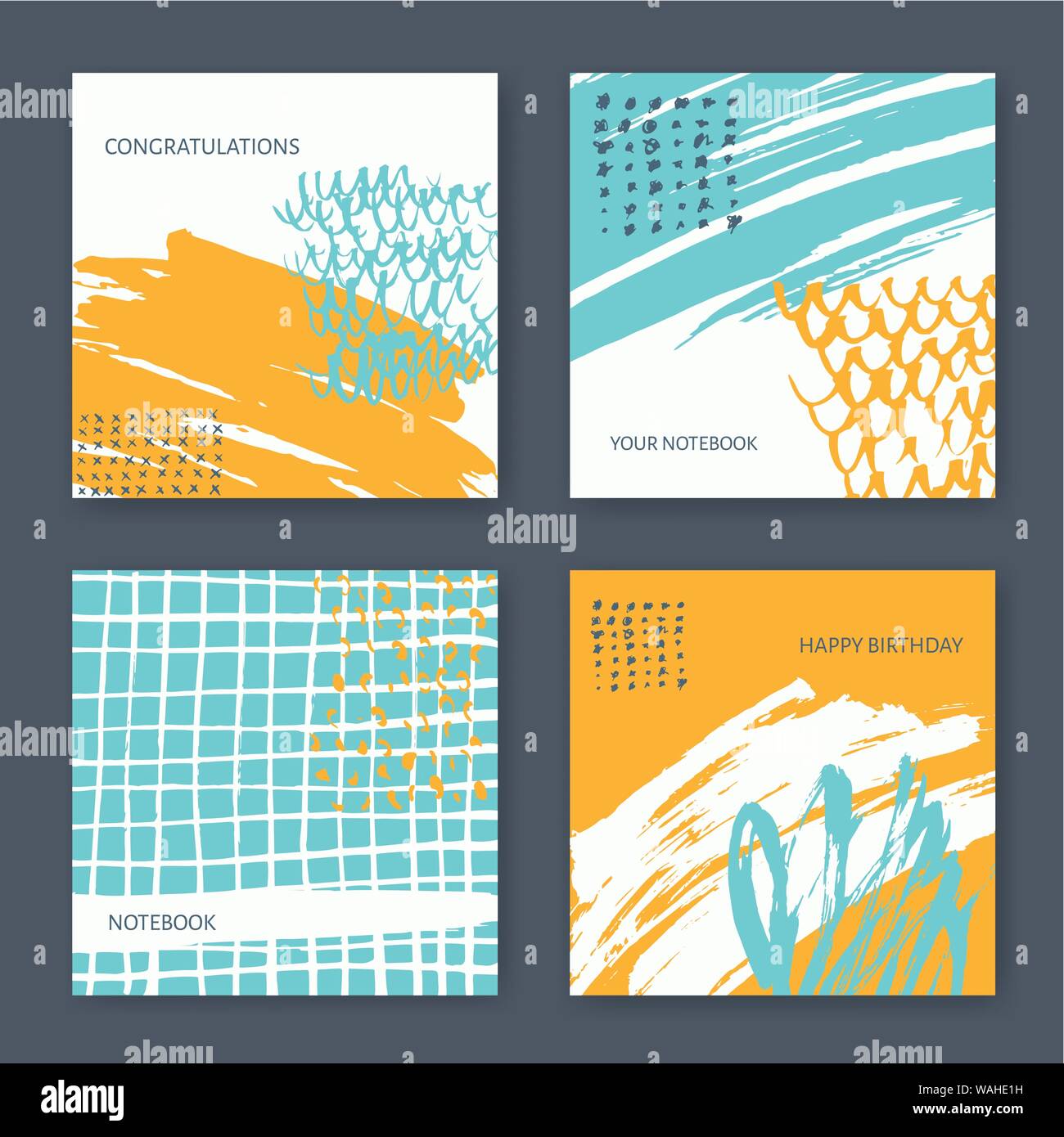 Vector abstract hand drawn painted background design Stock Vector Image ...