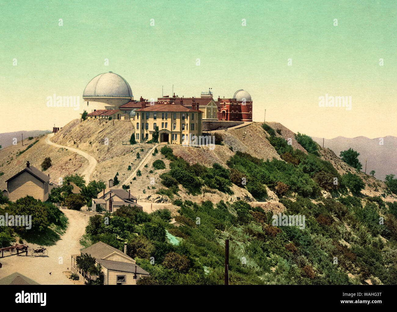 Lick Observatory, Mt. Hamilton, California, circa 1902 Stock Photo