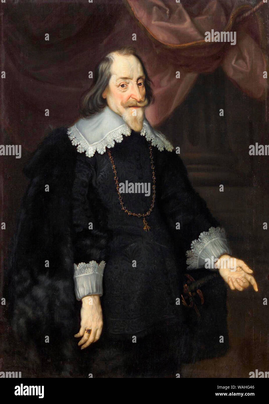 Portrait of Maximilian I Elector of Bavaria - Joachim von Sandrart, circa 1643 Stock Photo