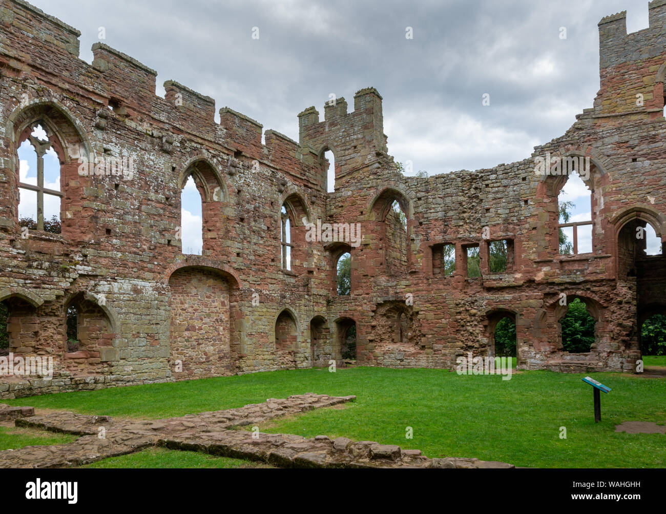 Acton Burnell Castle, a 13thcentury fortified manor house, located