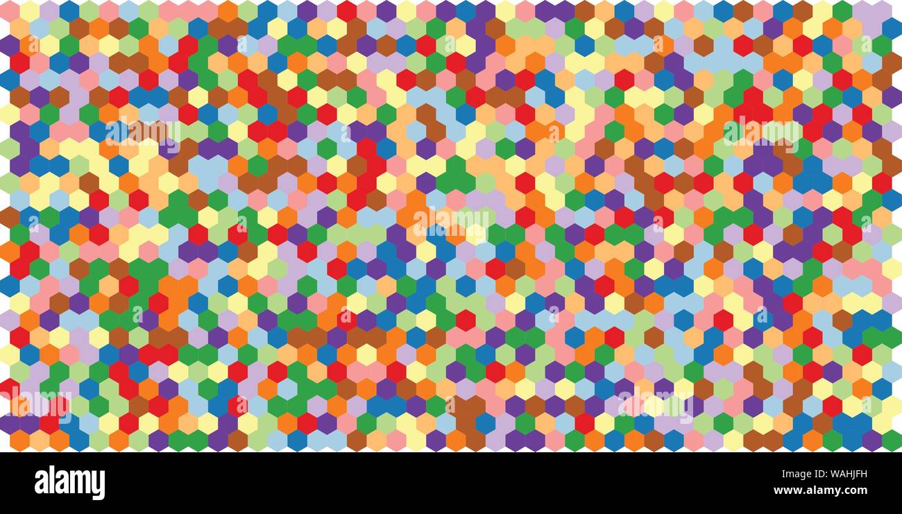 Hexagon grid background texture pattern colorful . Honeycomb vector ...
