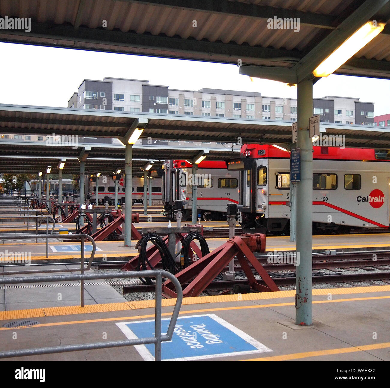Caltrans train station in San Francisco, California Stock Photo Alamy