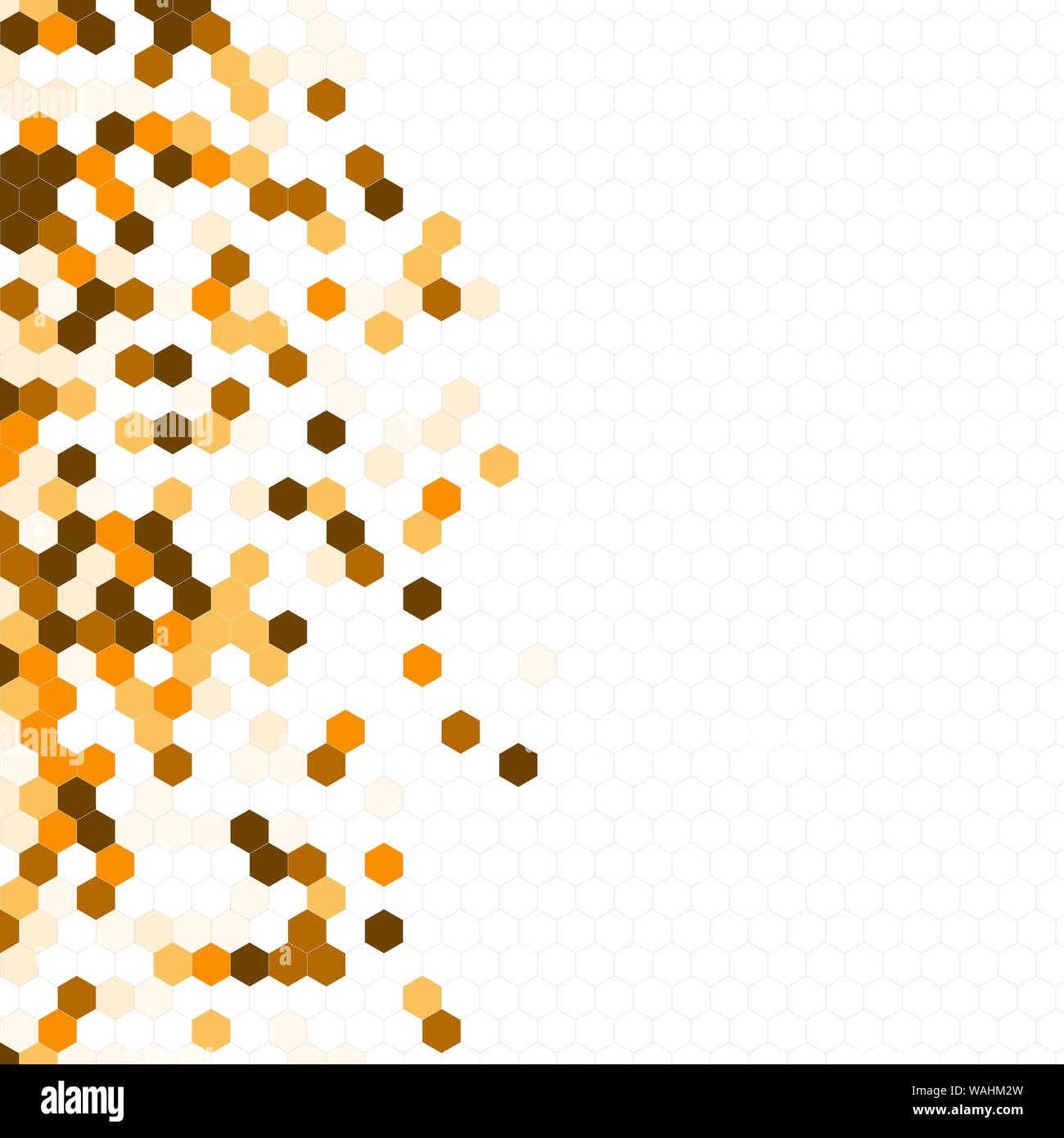 Grainy pattern composed of hexagons colorful. Honeycomb background ...