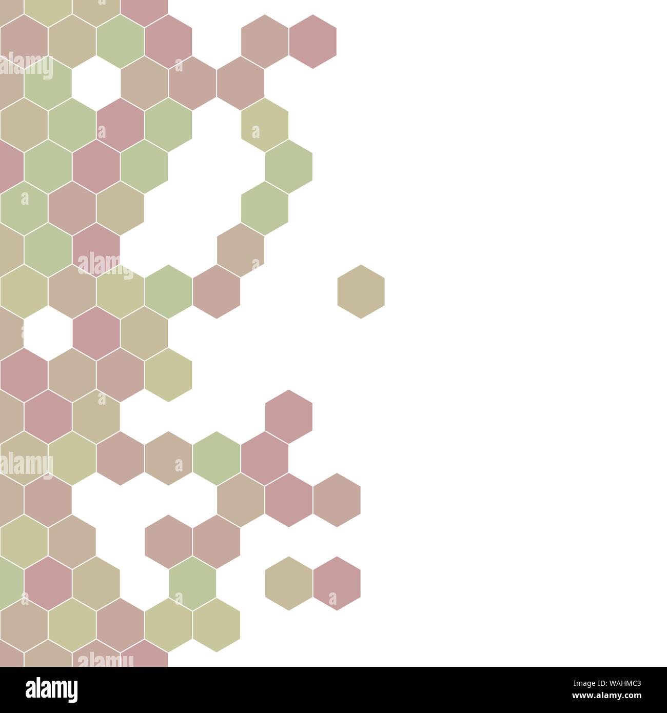 Grainy pattern composed of hexagons colorful. Honeycomb background ...