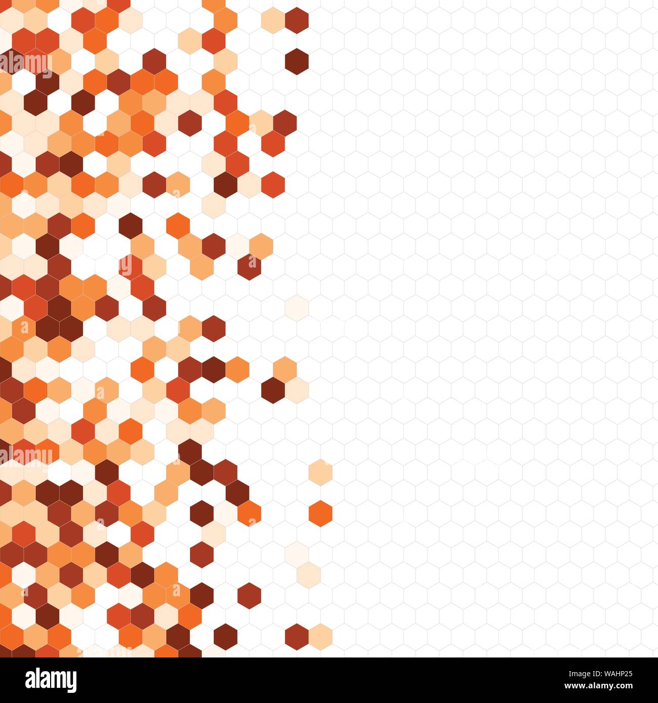 Grainy pattern composed of hexagons colorful. Honeycomb background ...