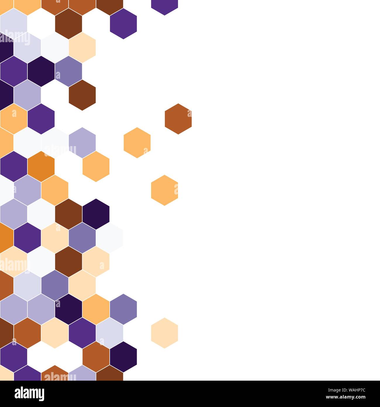 Grainy pattern composed of hexagons colorful. Honeycomb background ...