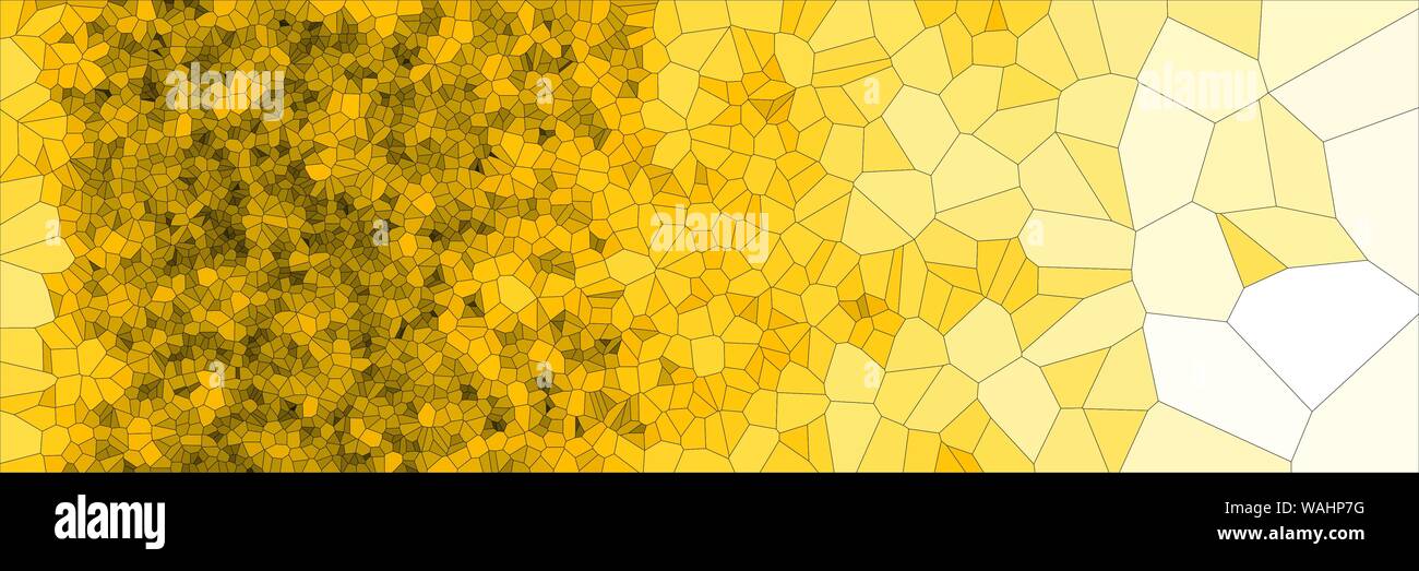 Stained glass colorful voronoi polygonal algorithm background, vector abstract. Irregular cells pattern. 2D Geometric shapes grid texture. Aspect Rati Stock Vector