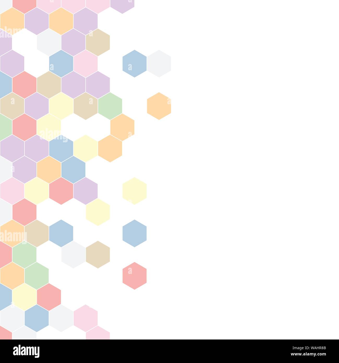 Grainy pattern composed of hexagons colorful. Honeycomb background ...