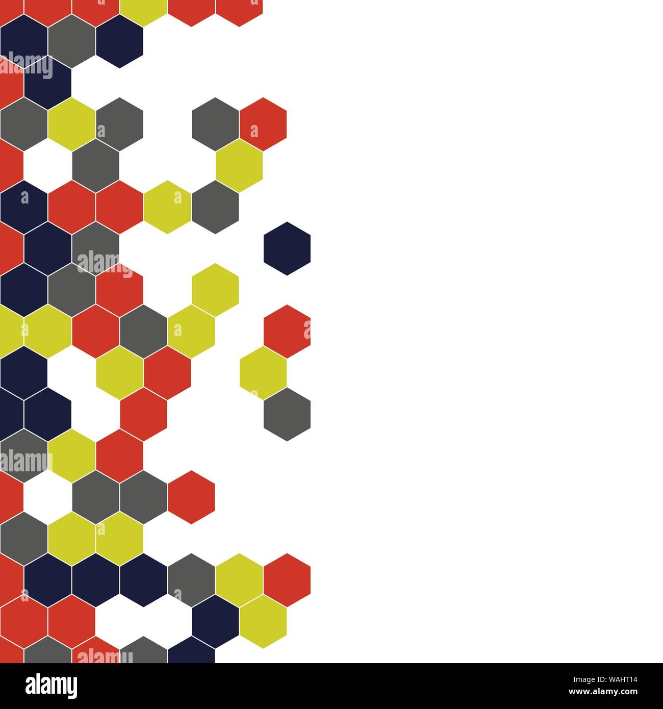 Grainy pattern composed of hexagons colorful. Honeycomb background ...