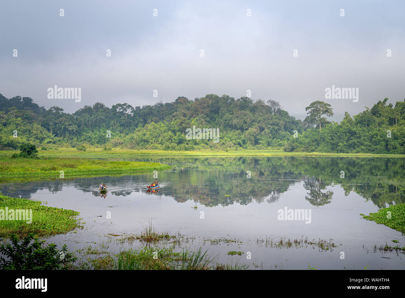 Dong Nai, Vietnam - June 4th, 2017: Panorama Of Ecotourism Area With A  Bridge Over The Peninsula In Large Lake With Many Small Islands Stock  Photo, Picture and Royalty Free Image. Image 80455504.
