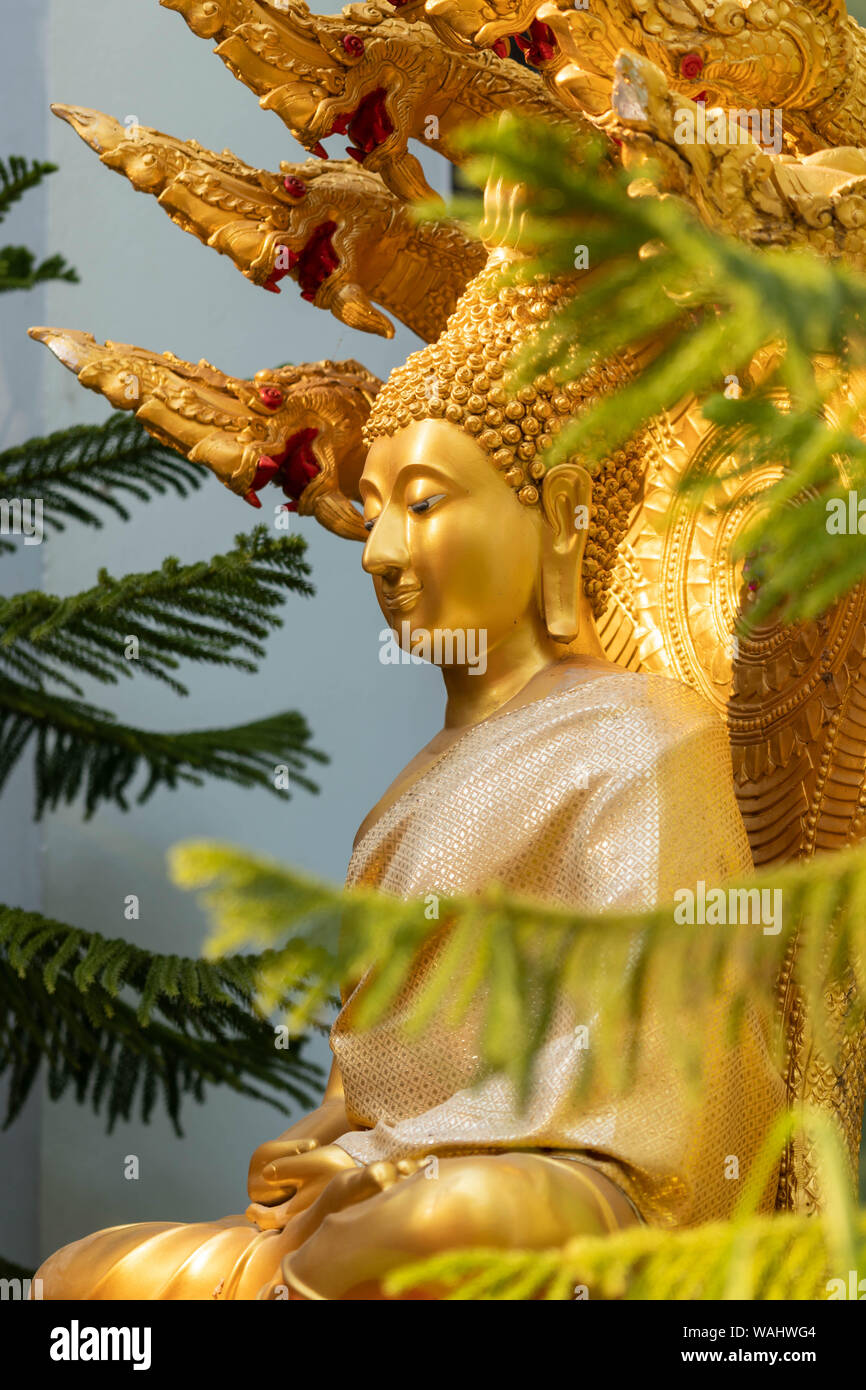 Buddhist statue gold leaf hires stock photography and images Alamy