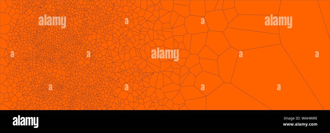 Stained glass colorful voronoi polygonal algorithm background, vector abstract. Irregular cells pattern. 2D Geometric shapes grid texture. Aspect Rati Stock Vector
