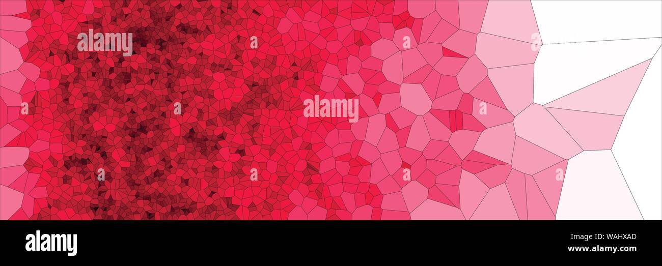 Stained glass colorful voronoi polygonal algorithm background, vector abstract. Irregular cells pattern. 2D Geometric shapes grid texture. Aspect Rati Stock Vector
