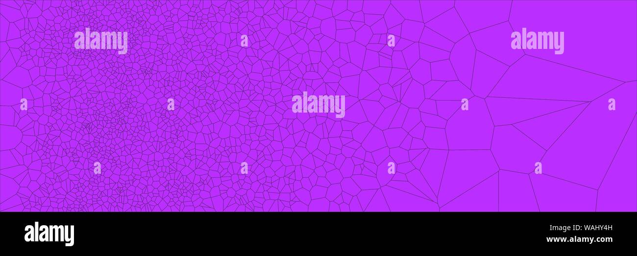 Stained glass colorful voronoi polygonal algorithm background, vector abstract. Irregular cells pattern. 2D Geometric shapes grid texture. Aspect Rati Stock Vector