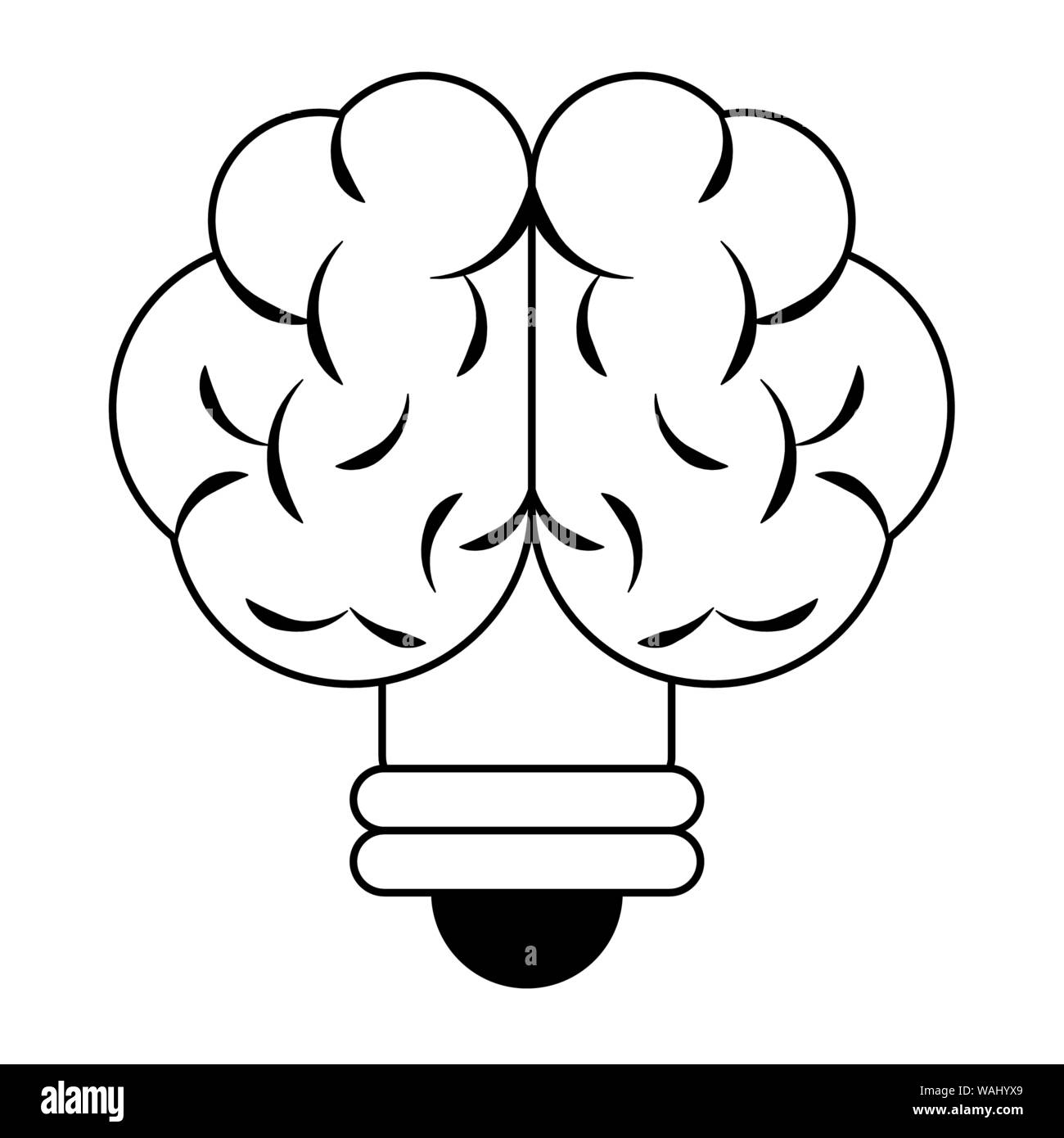 brain idea cartoon Stock Vector Image & Art - Alamy