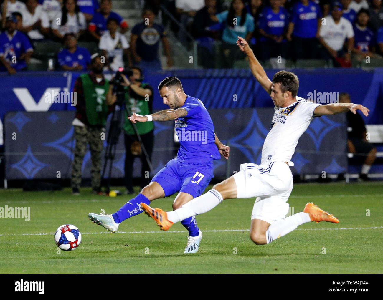Los Angeles, California, USA. 20th Aug, 2019. LA Galaxy defender Nick