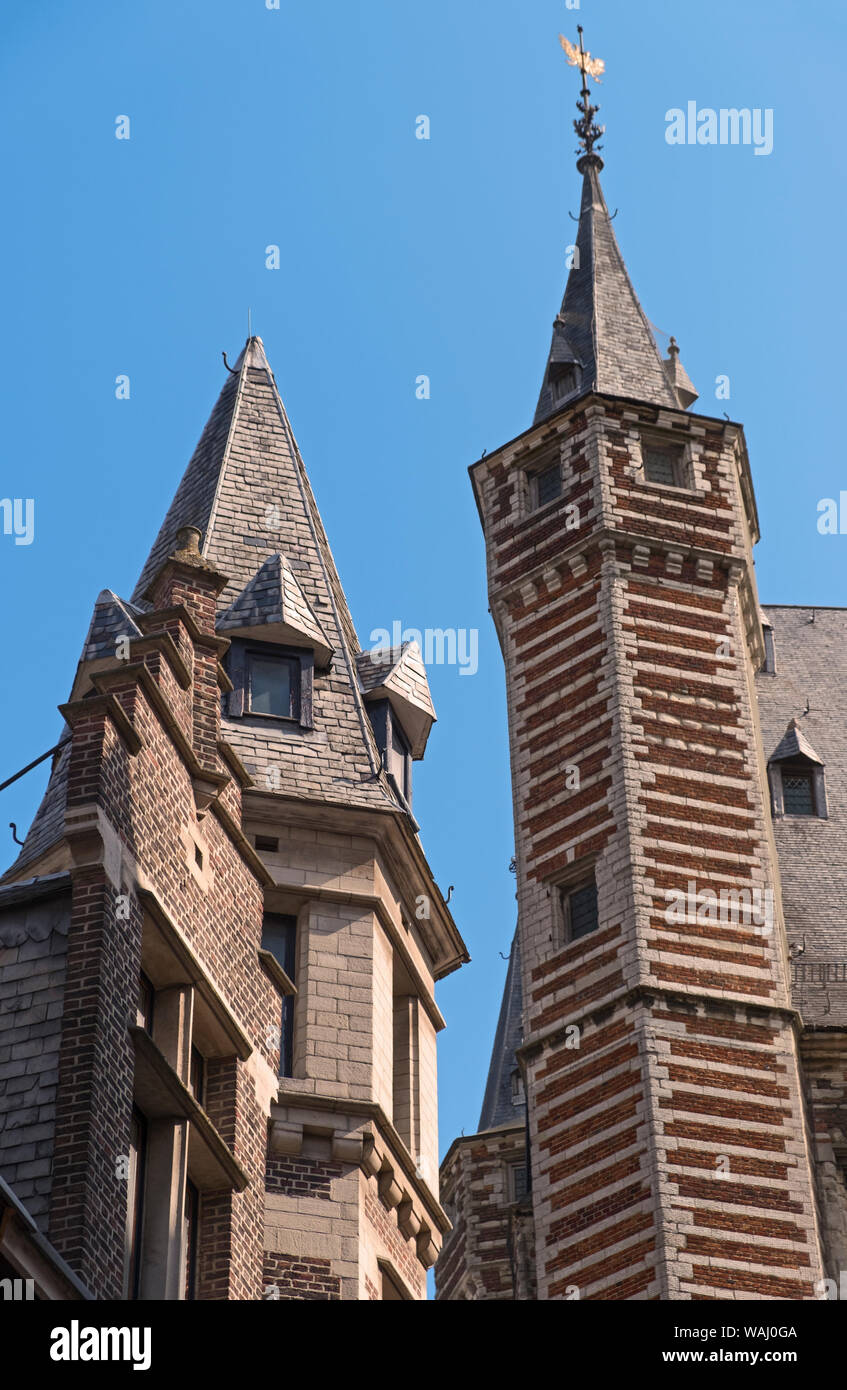 Vleeshuis Butcher's Hall Museum tower Antwerp Belgium Stock Photo