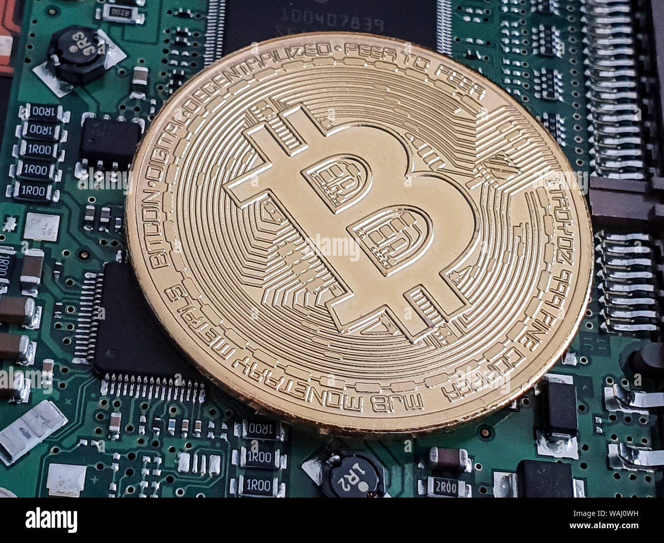 Utrecht, Netherlands. 20th Aug, 2019. UTRECHT, 20-08-2019, Dutchnews,  Bitcoin is a crypto currency and a global payment method. It is the first  decentralized digital currency since it works without a central bank